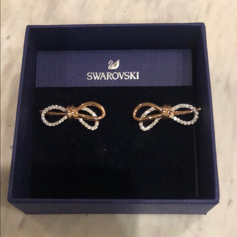 Swarovski Bow Earrings